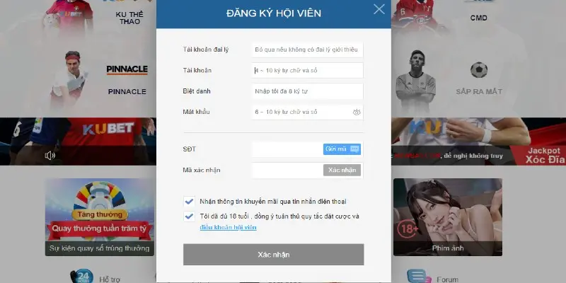 Điều kiện cần đáp ứng khi mở tài khoản Thabet