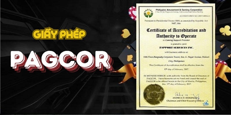 PAGCOR là một trong các tổ chức quản lý về cờ bạc có tiếng ở tại Philippines