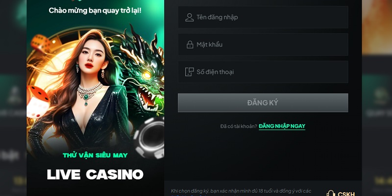 Tạo tài khoản Roulette Thabet và nạp tiền